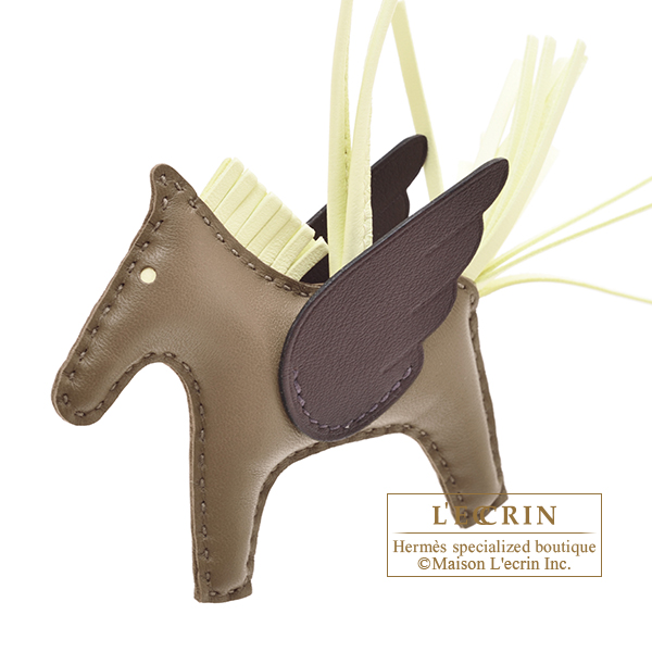 エルメス ロデオチャームペガサスPM エトゥープ/ジョーヌミルトン