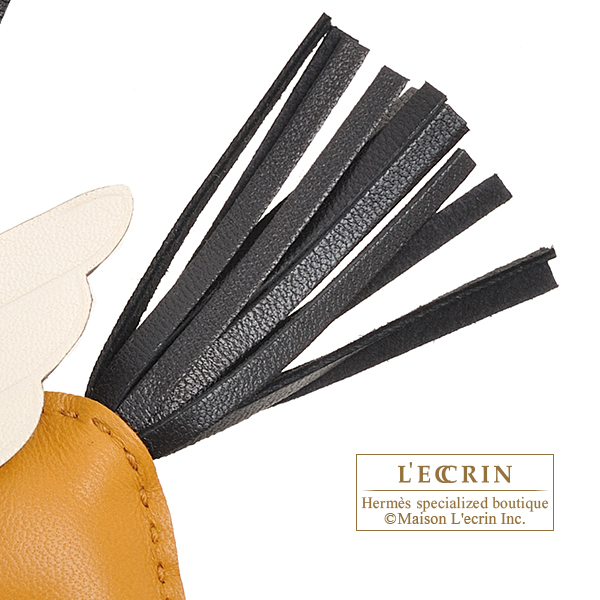 エルメス ロデオチャームペガサスPM セサミ/ブラック/ナタ