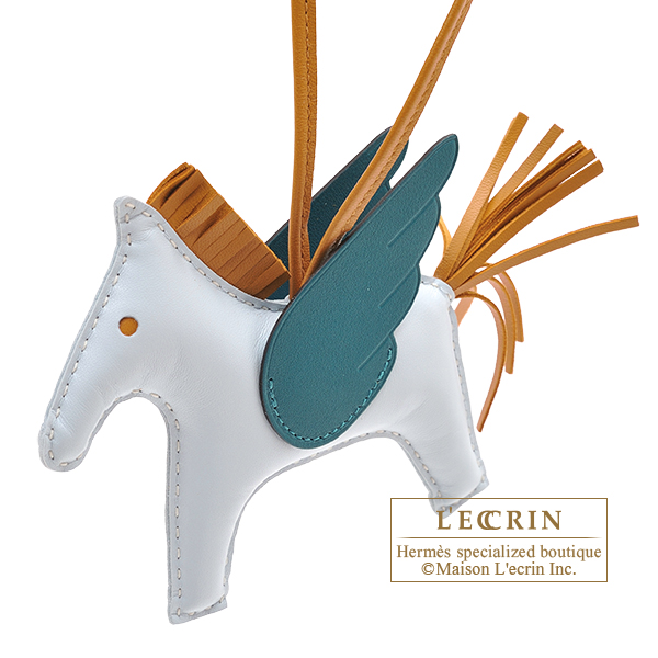 エルメス ロデオチャームペガサスMM ブルーブリュム/セサミ/ヴェール