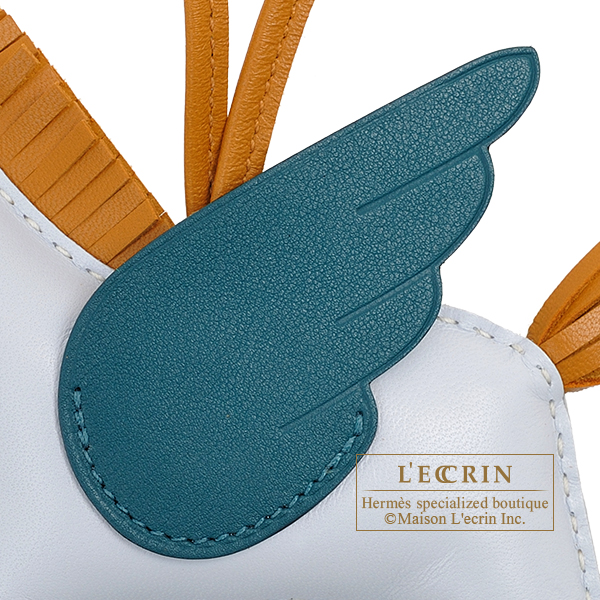 エルメス ロデオチャームペガサスMM ブルーブリュム/セサミ/ヴェール