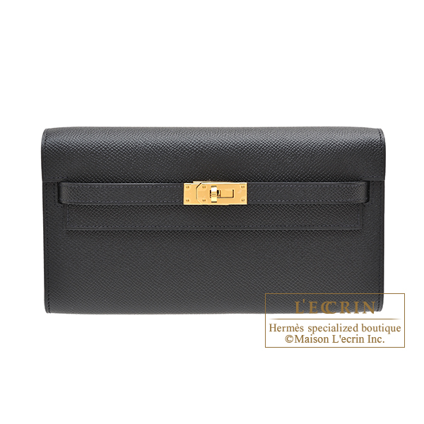 エルメス ケリーロング トゥーゴー ブラック ヴォーエプソン ゴールド