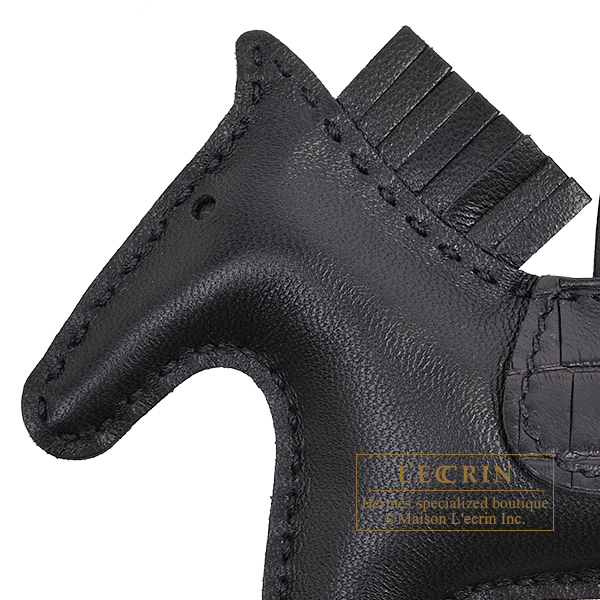 エルメス ロデオチャームタッチPM ブラック アニョーミロ/アリゲーター