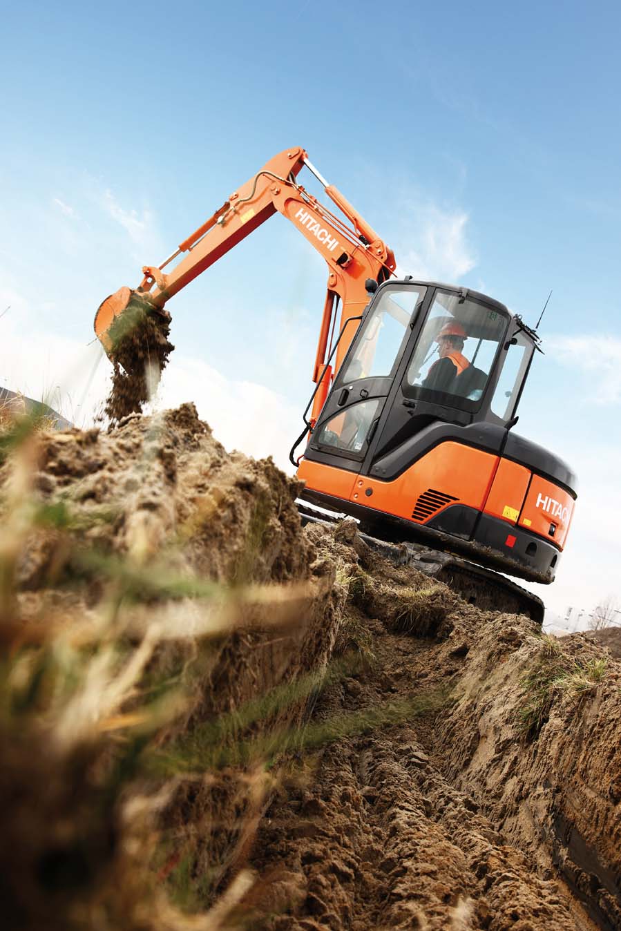 Hitachi ZX 60 USB-3 excavator specs & dimensions (2008 - 2013