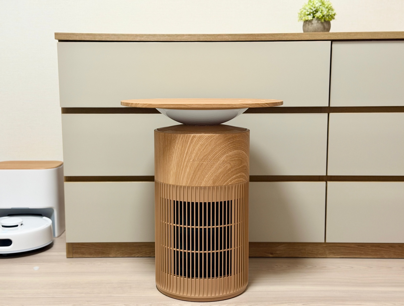 SwitchBot空気清浄機Table(ナチュラル)レビュー｜家具と家電が融合した