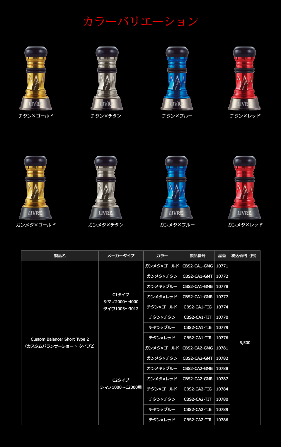 極美品 22RCS ダブルハンドル ザイオンノブ リブレ ショートバランサー