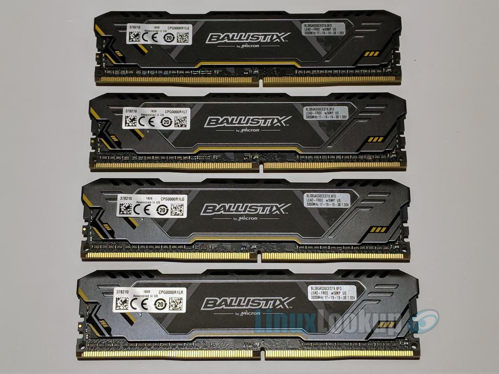 Ballistix Sport AT 32GB DDR4 Memory Kit Review | Linuxlookup