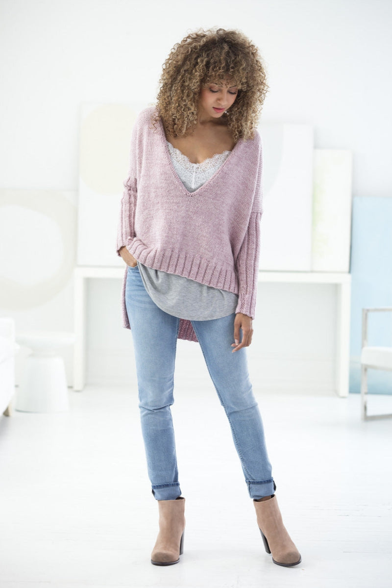 Cedar Hill Pullover (Knit) - Version 1 – Lion Brand Yarn