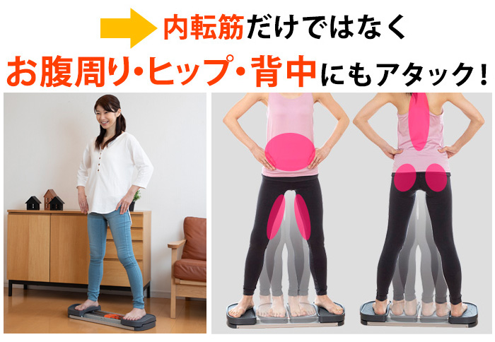 1セットたった10分開閉運動するだけでスッキリボディ。内転筋コアエクサ