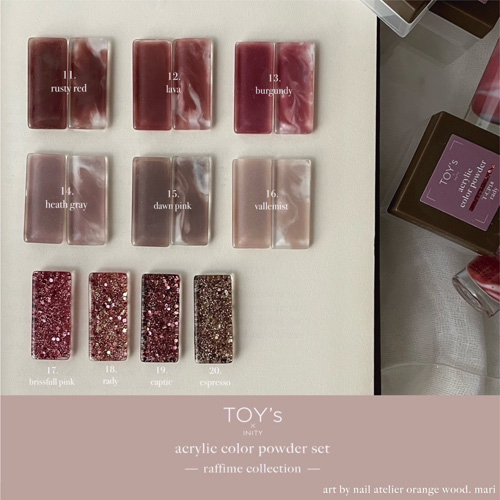 TOY's×INITY | アクリルカラーパウダー ラフィーム 10色セット