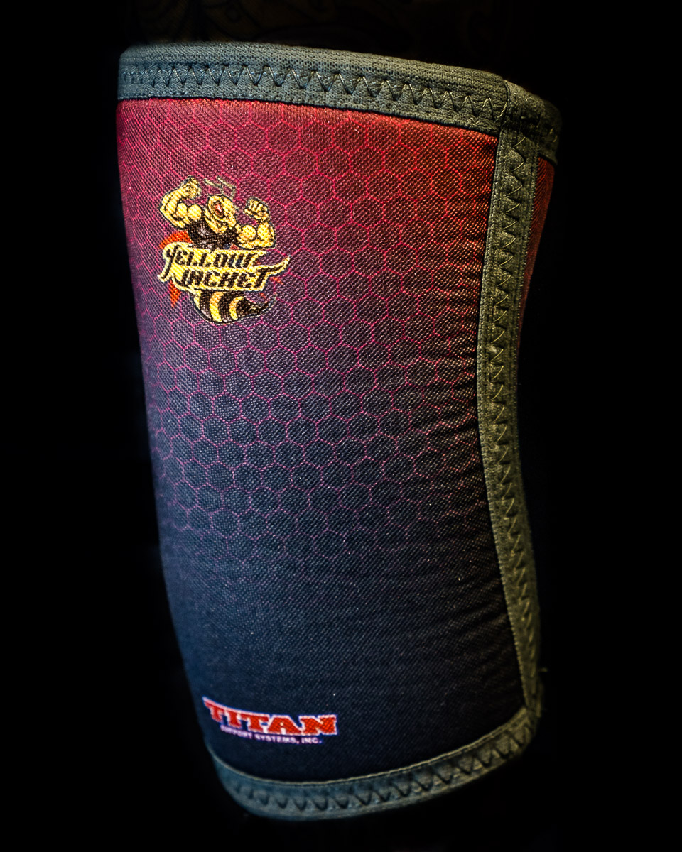 USPA Approved Yellow Jacket Knee Sleeves also IPL Legal For