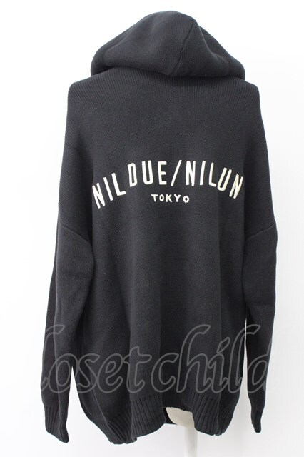 NIL DUE / NIL UN TOKYO / EMBROIDERY KNIT HOODIE パーカー F