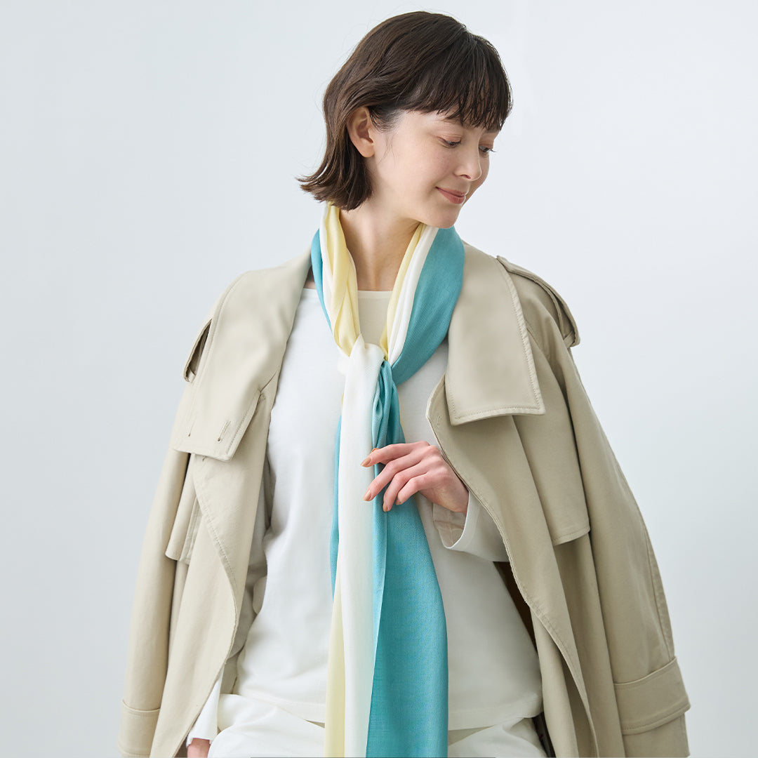 Tricolor Fine Silk Stole – マザーハウス 公式サイト