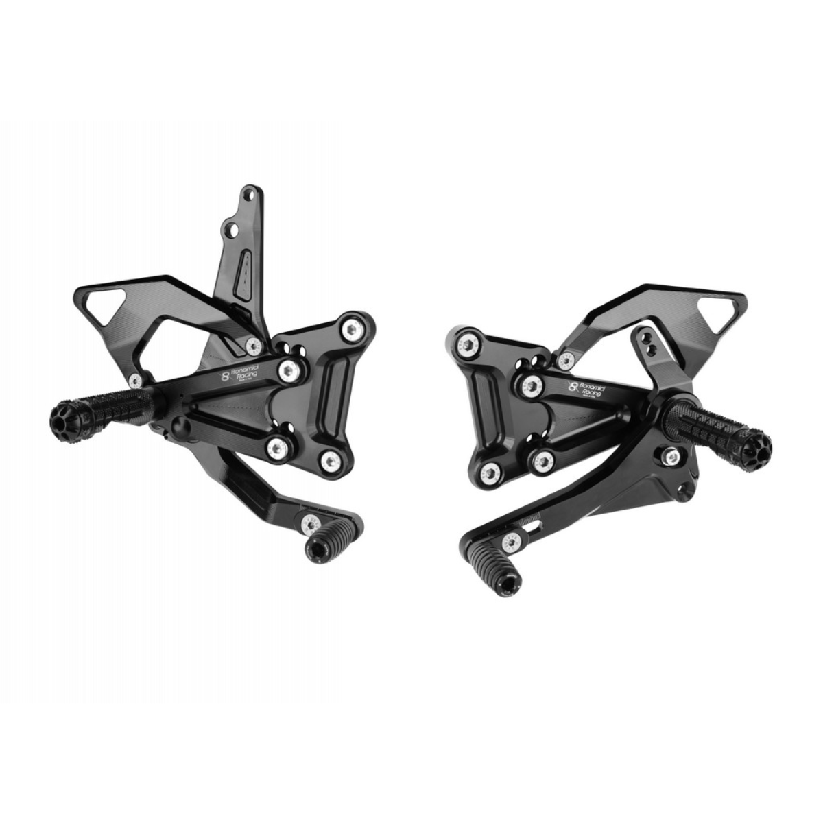りぼん Bonamici Kawasaki ZX-4RR Folding Levers (Black/Green): MOTO-D Racing