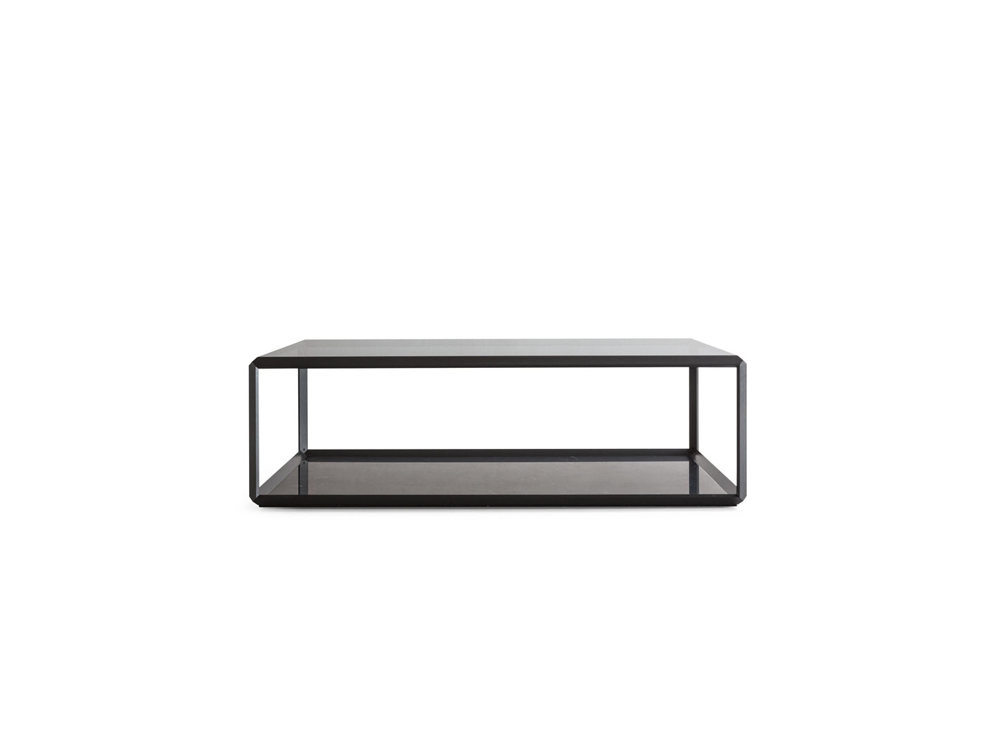 Italian coffee table with glass top - 45°/tavolino - Molteni&C