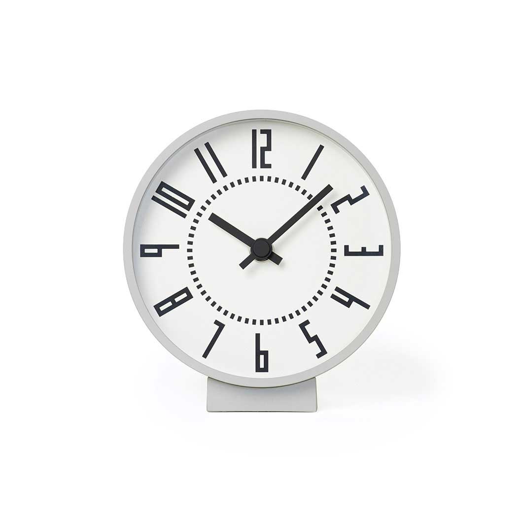 Eki Desk Clock Sapporo ホワイト(デスククロック)：ホーム