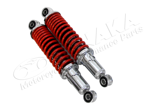 412w280mm リアサスペンション レッド｜ モンキーパーツはバイクパーツ