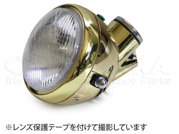 441wモンキー用 5Lタイプヘッドライトセット ゴールド｜ モンキー