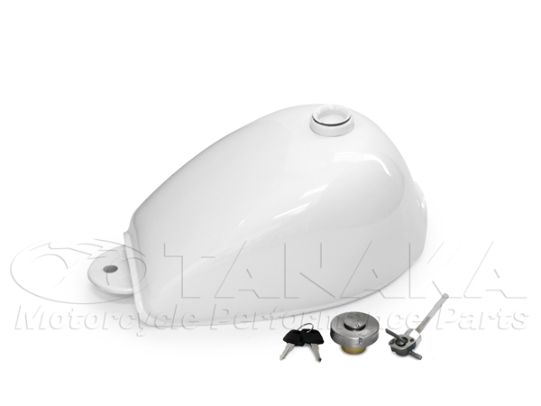 181wモンキー用 5Lタンク ホワイト｜ モンキーパーツはバイクパーツ