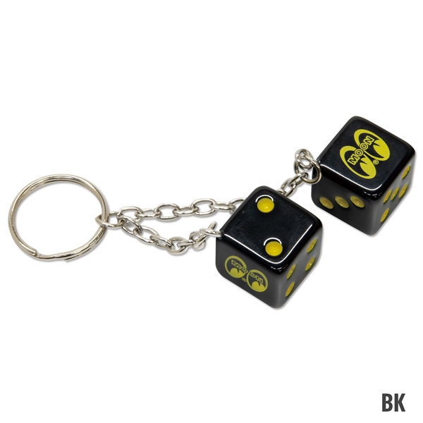 MOON Twin Dice Keyring