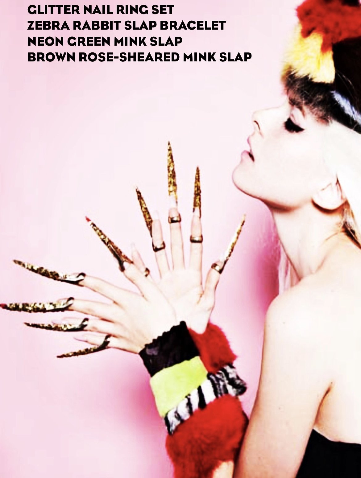 FUR SLAP BRACELET - Gorgeous Fur Slap Bracelets - Mordekai