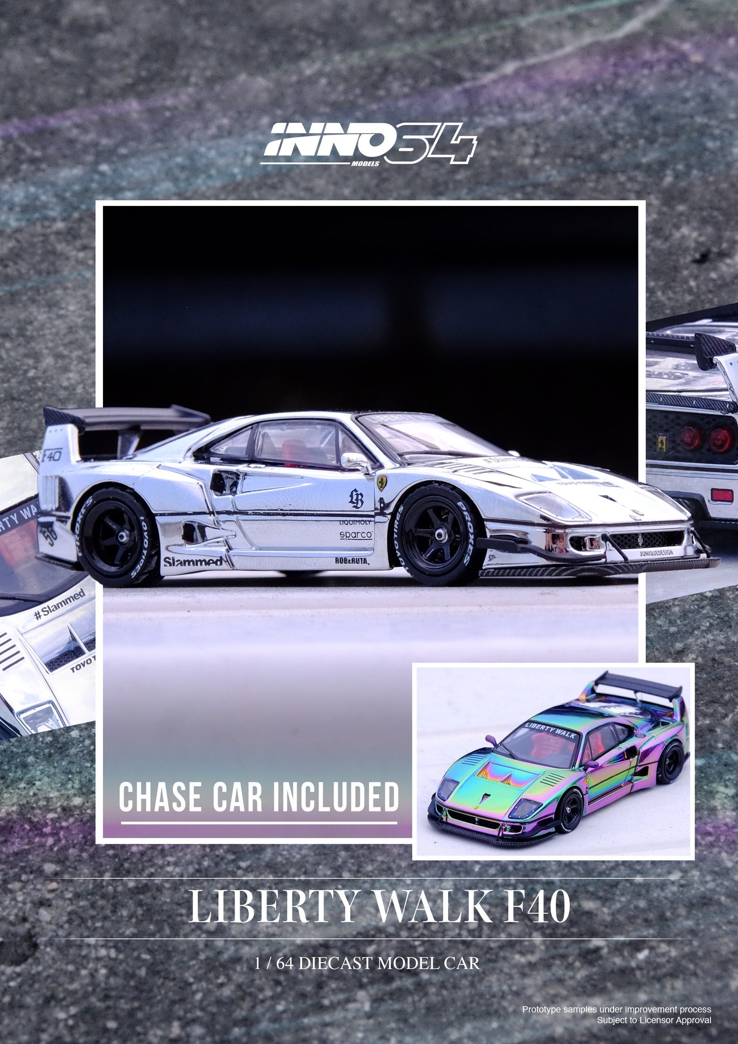 INNO64 1:64 Ferrari F40 Liberty Walk in Hobby Expo China 2024
