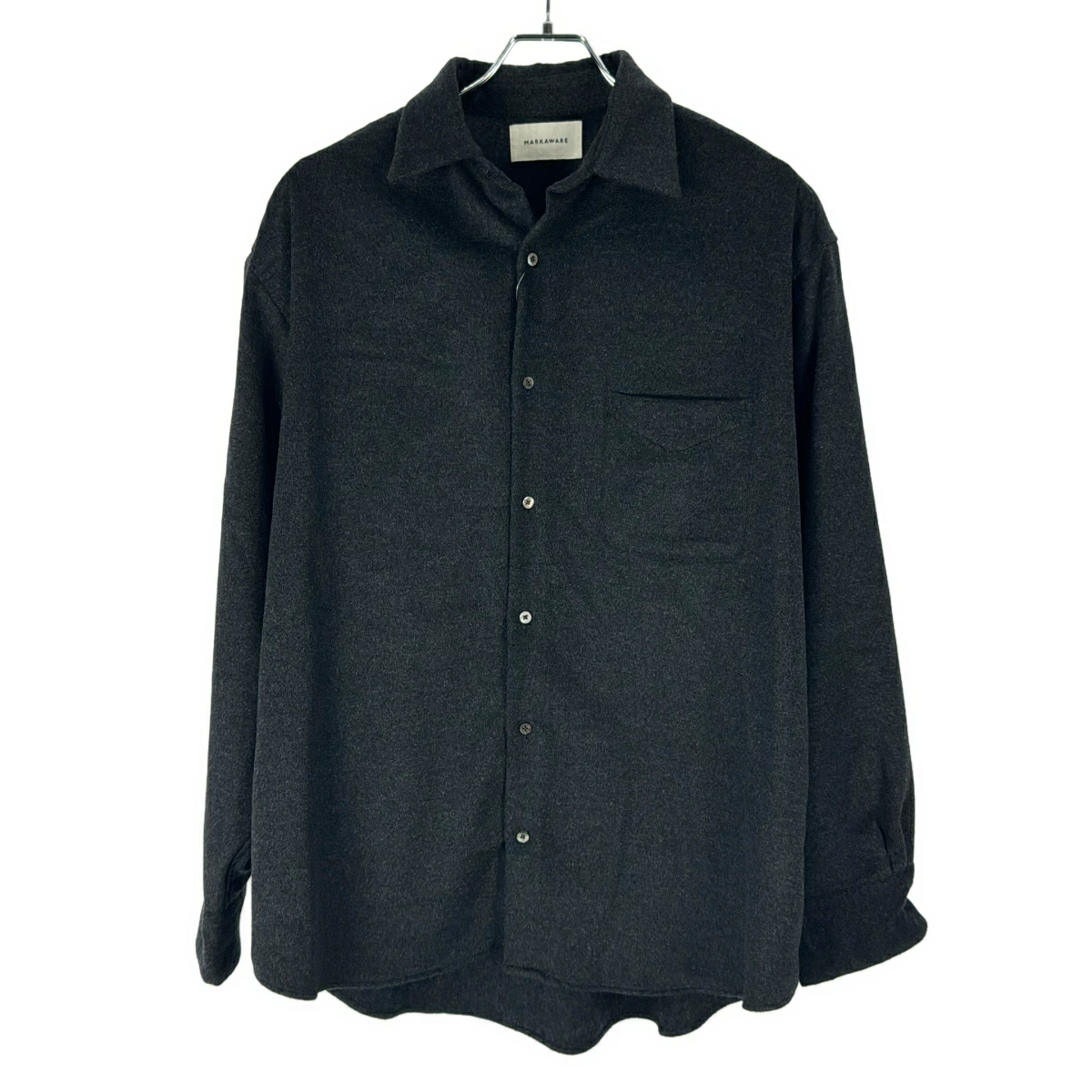 マーカウェア 23AW Cashmere Flannel Shirt カシミヤフランネルシャツ