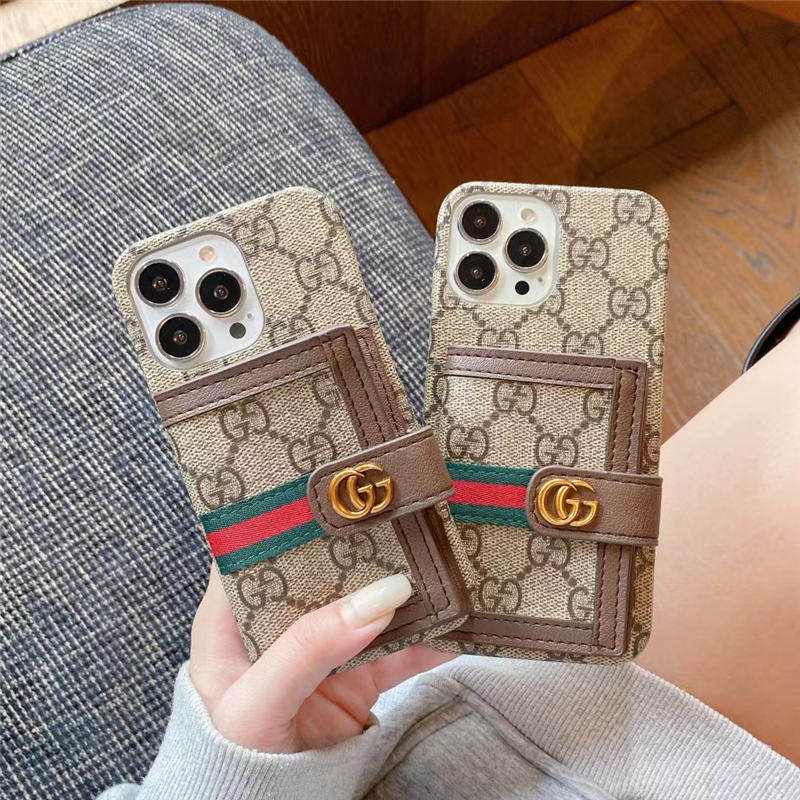 スマホケース17/17pro 財布 代わり gucci風 iphone16/15pro max ケース