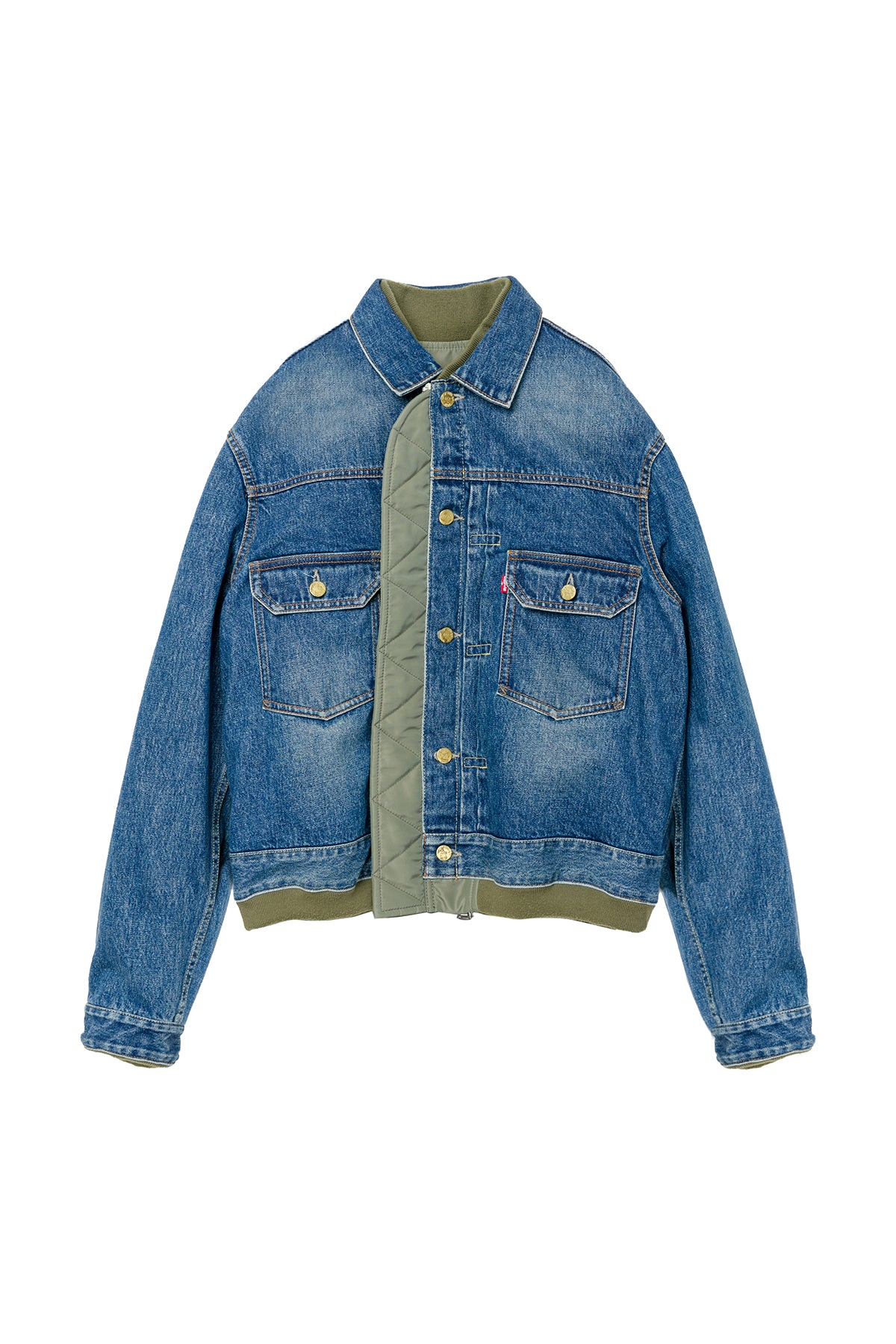 SACAI | LEVI'S® X SACAI MEN'S DENIM X NYLON TWILL REVERSIBLE BLOUSON