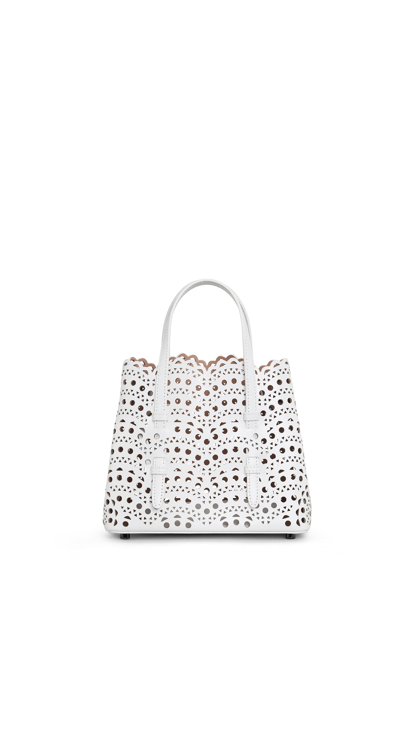 ALAÏA OPTICAL WHITE MINA 20 BAG IN VIENNE WAVE CALFSKIN | ALAÏA US