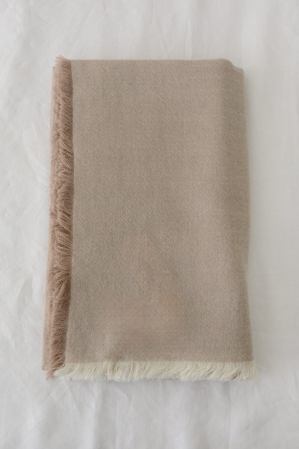 Alonpi, Cashmere Stole Tate - Beige - MAKIE