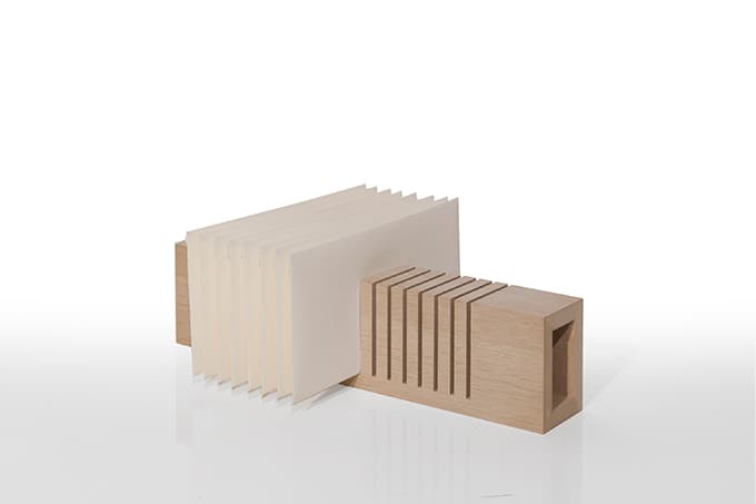レタースタンド ショート ナチュラル LS-02｜Desktop Organizer