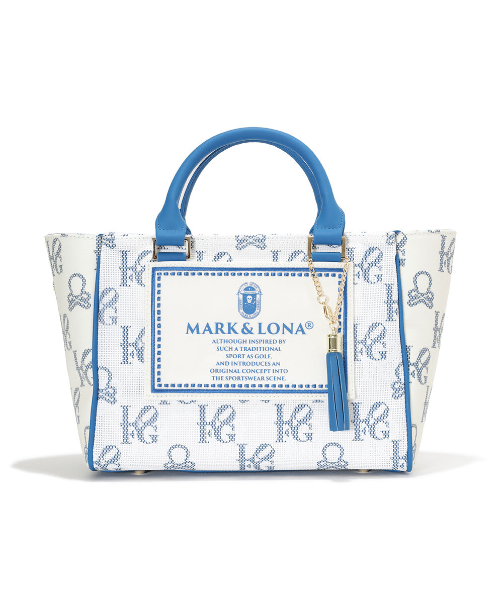 MARK & LONA キャディバッグ ホワイト/ブルー MARK & LONA ゴルフ