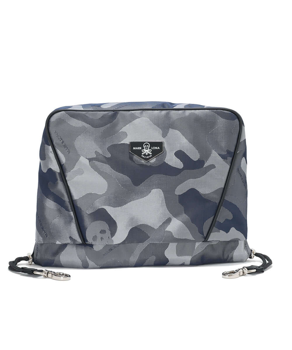 MARK & LONA 迷彩グレー キャディバッグ アイアンカバー付 MARK & LONA