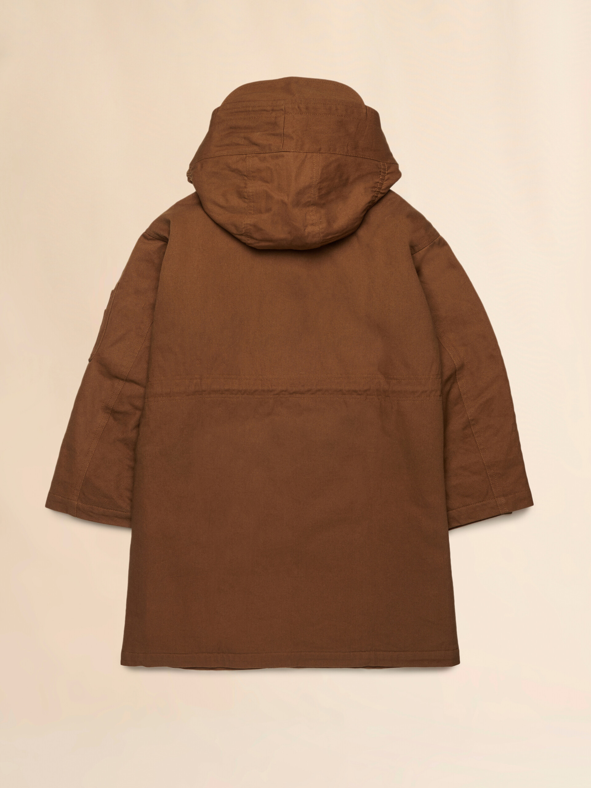 Brown cotton coat with drawstring | Marni