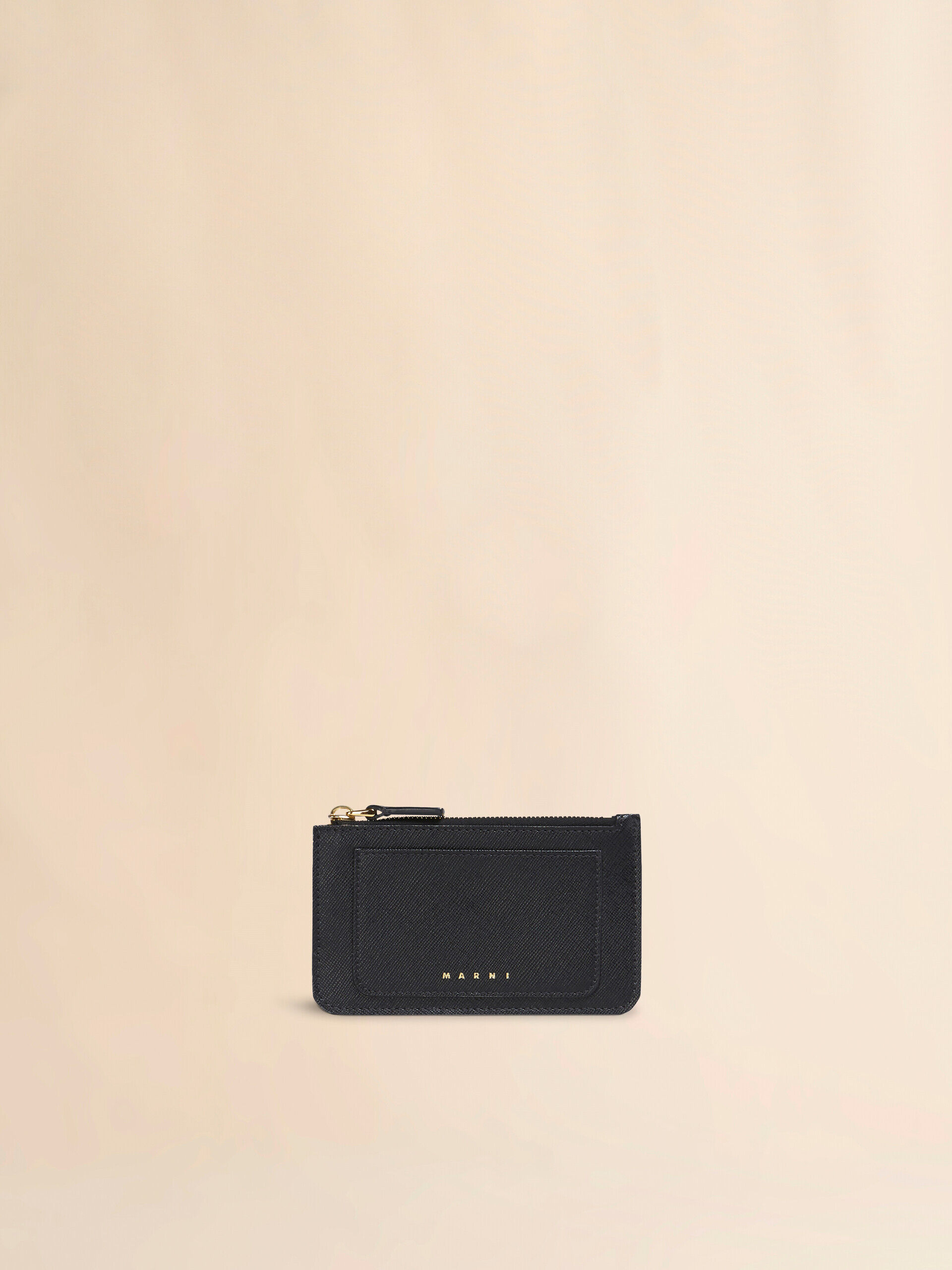 Black saffiano leather card case | Marni