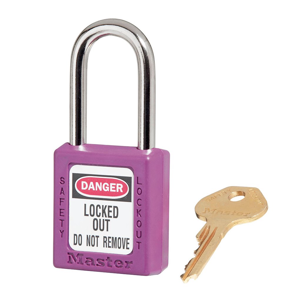 Master Lock Zenex Purple Thermoplastic Safety Padlock