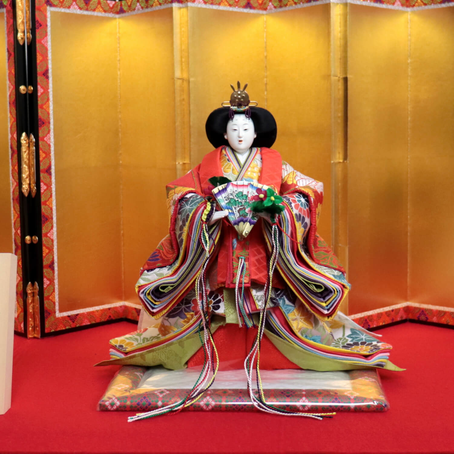 雛人形 最高級 京製 ひな人形 おひなさま 平安雛幸 京九番 立雛 正絹