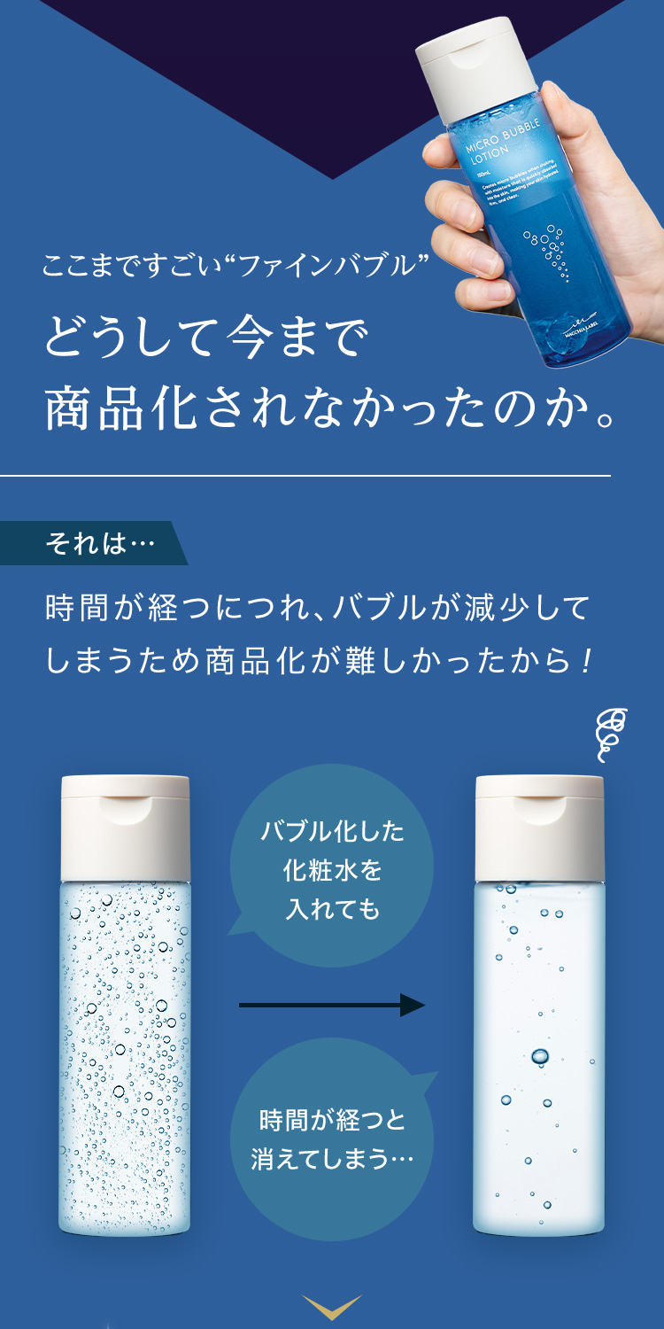 公式]バブル化粧水 薬用マイクロバブルローション（ワンタッチ