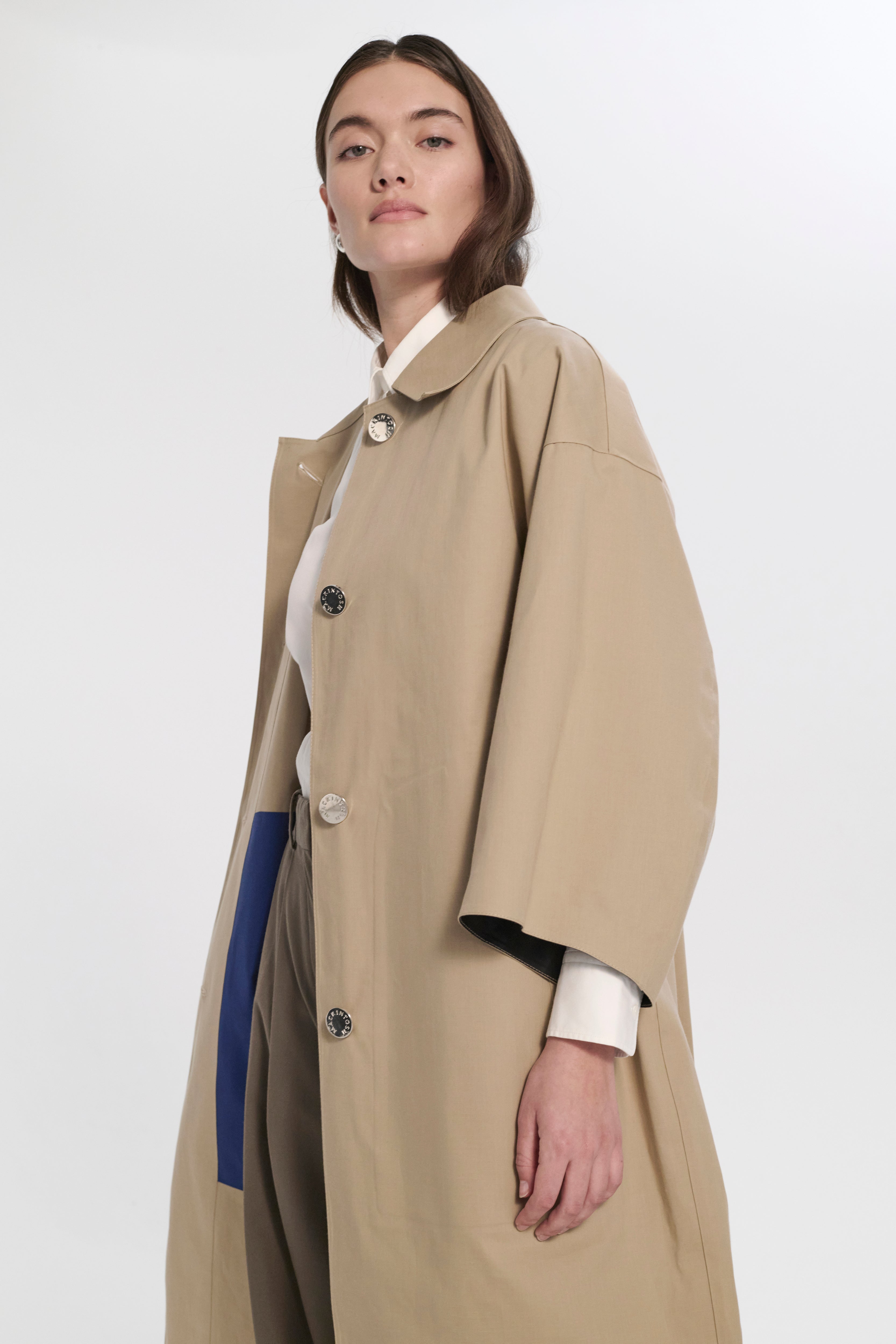 ウィメンズ COLLIN - ゴム引き クロップドスリーブコート – Mackintosh
