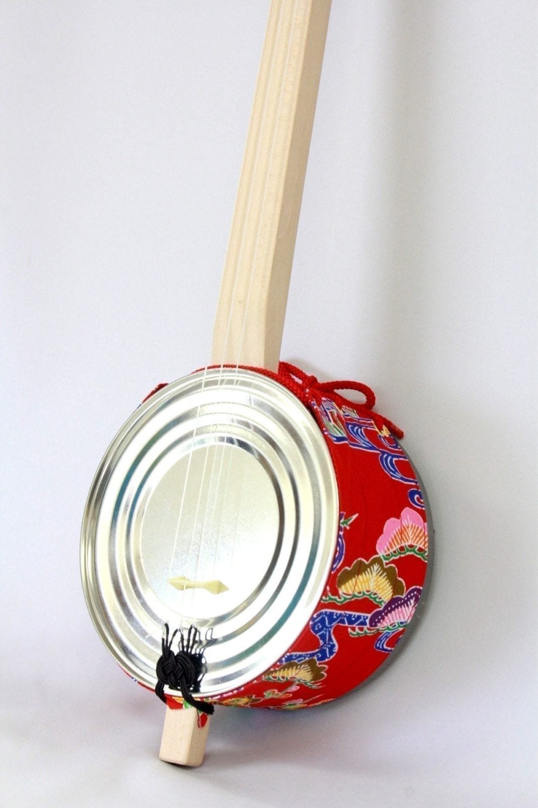 まちだ屋カンカラ三線用 胴巻き（ティーガー）琉球紅型柄：赤 | 三線