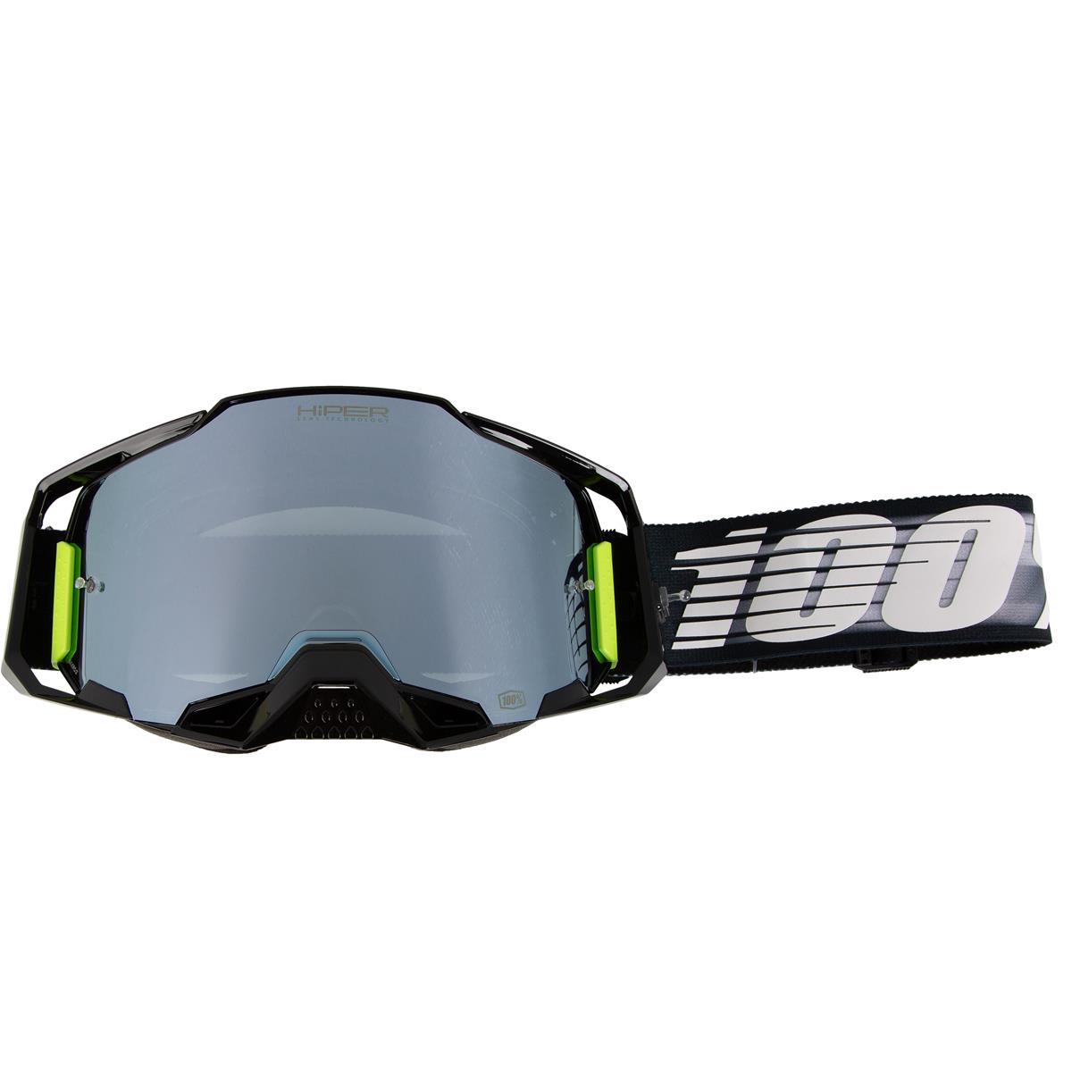 100% Goggle Armega Lightspeed - Hiper Mirror Silver, Anti Fog