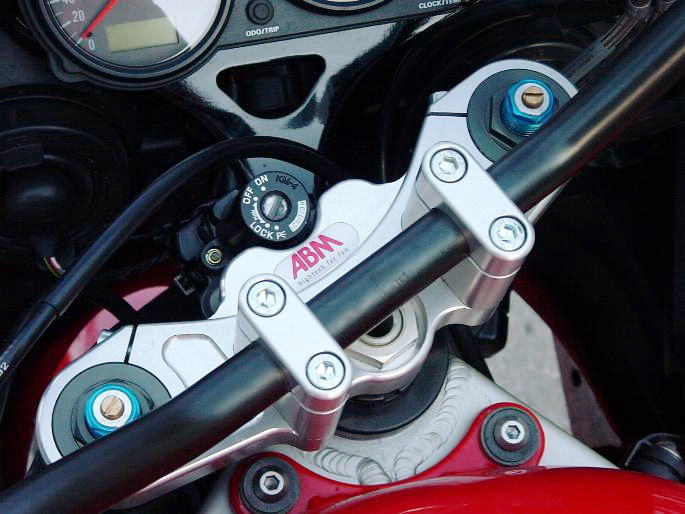 00-01ZX-9R用バーハンドルキット＆バーハンドル化用トップブリッジ