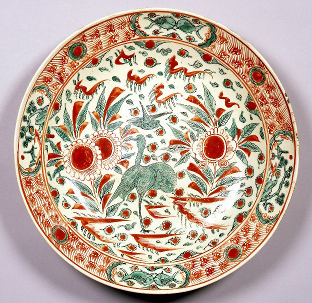 呉州赤絵写花鳥図大皿 – 兵庫陶芸美術館 収蔵品データベース