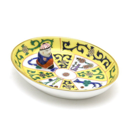 50%Off】 ヘレンド(Herend) 楕円形ミニトレイ(長さ:9.5cm)マンダリン