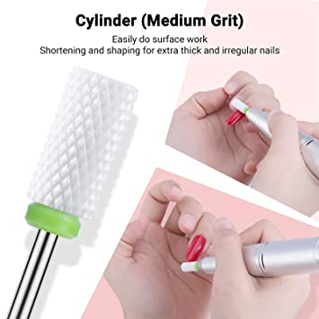 Professional Ceramic Nail Drill Bits Set (4Pcs) (US ONLY)