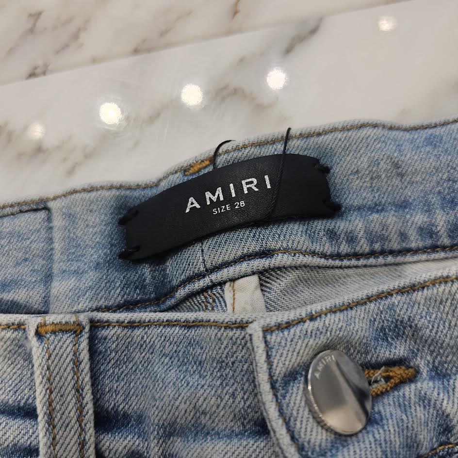AMIRI Paint Processing Damage Skinny Jeans Size 28 アミリ ペイント