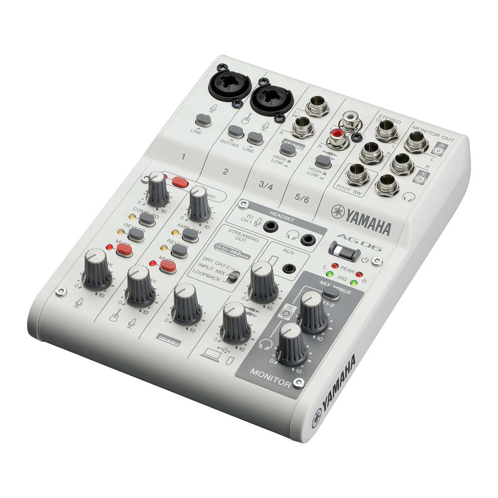 YAMAHA WEBキャスティングミキサー AG06mk2(配信向きダイナミック
