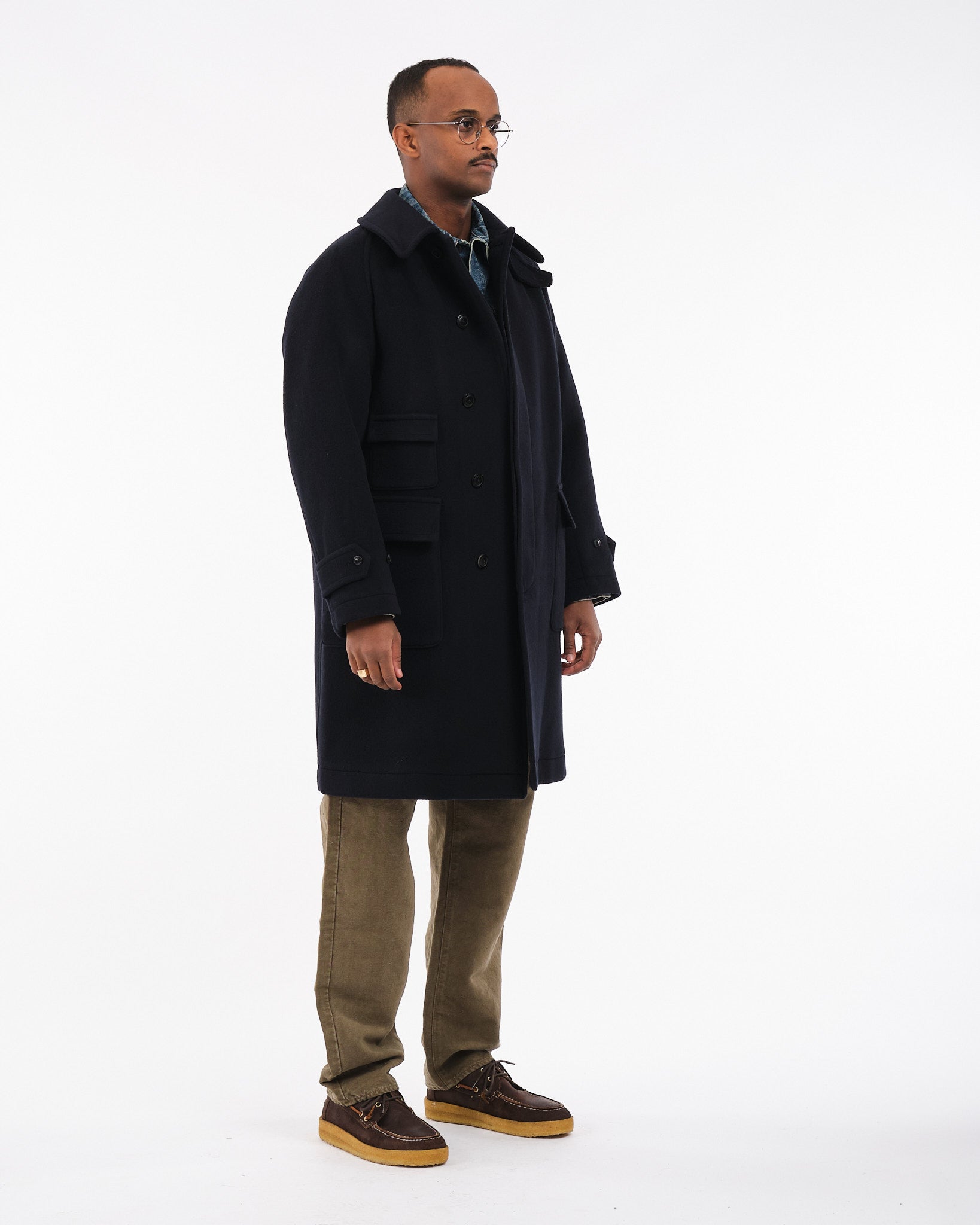 Traveller Coat Navy by Kaptain Sunshine - Meadow