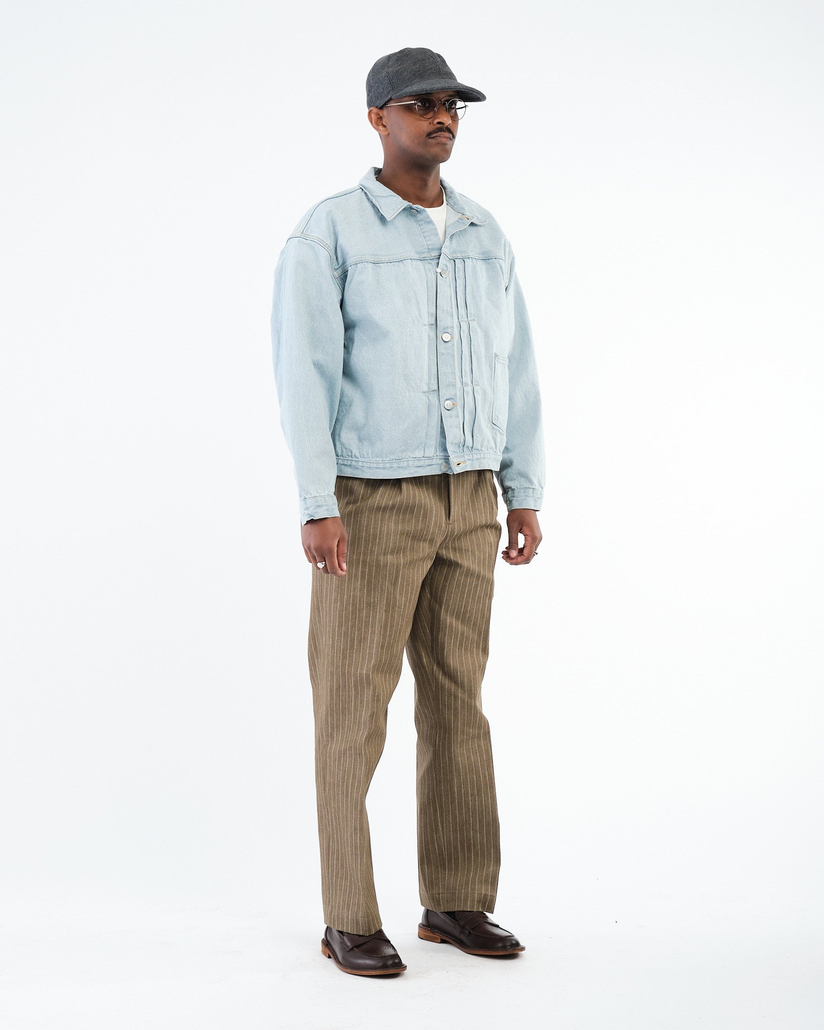 Denim Tracker 1P Jacket Indigo Ice Wash by Kaptain Sunshine - Meadow