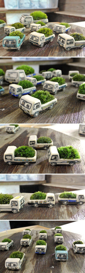 岡村友太郎 トモタロウ 苔トラ トラックのみ 2台セット アート